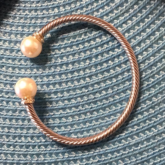 Pearl & Crystal Silver Bracelet - Picture 4 of 5